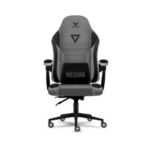 Ghế gaming CENTAUR MECHA | Xám, 150kg, Chân quỳ, Lưng vải