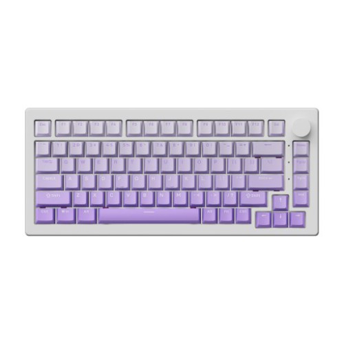 Bàn phím cơ AKKO 5075B V3 White Purple Gradient | 75%, 3 Mode, Frost Pink, 10000mAh