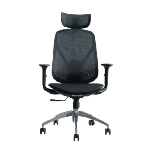 Ghế công thái học Epione ElysChair All Black | Lưng lưới, Kèm tựa đầu, Đen