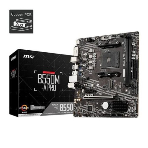 Mainboard MSI B550M-A PRO | AM4, mATX, 2 khe DDR4