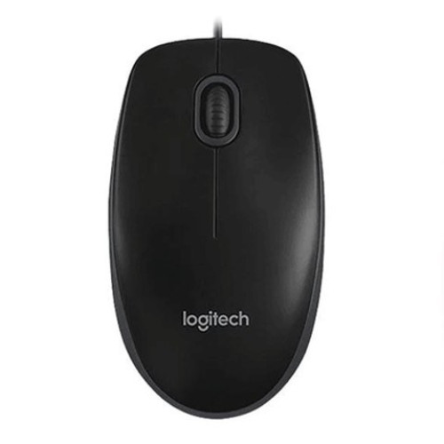 Chuột văn phòng Logitech B100 | Có dây, 800 DPI, 80g, Đen