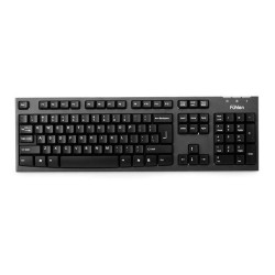Bàn phím văn phòng Fuhlen L411 USB Black | Full-size, Membrane, chống tràn