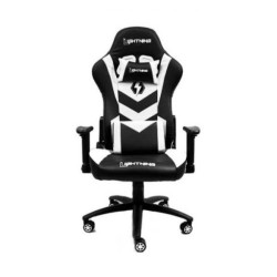 Ghế gaming LIGHTNING A-LN002 | Trắng, 100kg, Chân xoay, Da PU