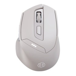 Chuột văn phòng INPHIC DR6 Chính Hãng | Wireless, Bluetooth, 2400 DPI, 84g, Trắng Xám