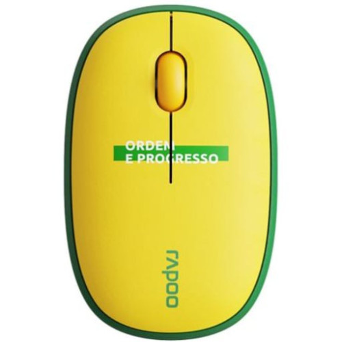 Chuột không dây Rapoo M650 Silent Brazil | Bluetooth/2.4GHz, 1300 DPI, 60g
