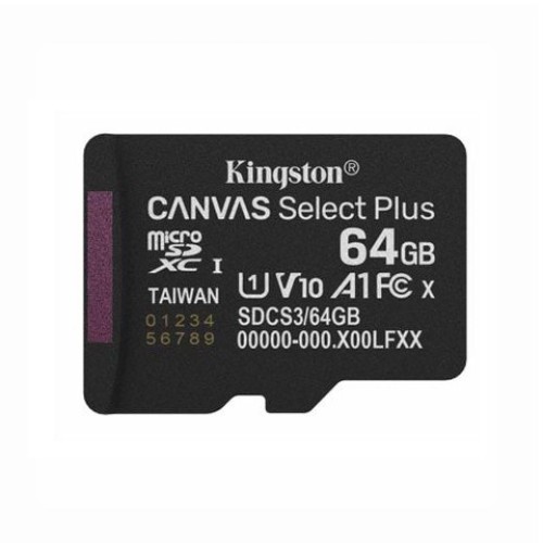 Thẻ Nhớ MicroSD Kingston 64GB Canvas Select Plus Gen3 SDCS3/64GBSP