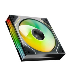 Quạt tản nhiệt PC Leopard Bezon Trail | Fan lẻ 120mm, ARGB, Gió thuận, Đen