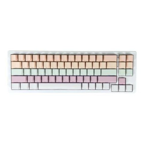 Bàn phím cơ XinMeng M71RGB White Pink | 71 phím, 3 Mode, vỏ nhôm, RGB, Hot-swap