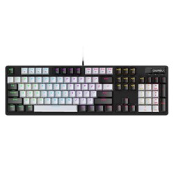 Bàn phím cơ quang DareU EK1280X Black Grey | 108 phím, D-Switch Blue, MultiLED, USB