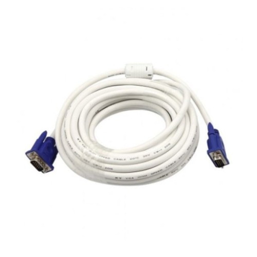 Cáp vga trắng 1.5m – 2 đầu xanh loại tốt