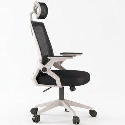 Ghế Văn Phòng Manson Ergonomic | Màu Trắng, Công thái học, Tay Gập