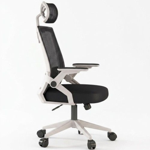 Ghế Văn Phòng Manson Ergonomic | Màu Trắng, Công thái học, Tay Gập