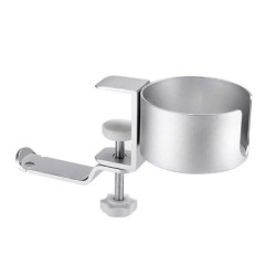 Giá đỡ cốc kẹp bàn Ergotek E525 - Bạc | Hợp kim nhôm, tích hợp móc treo