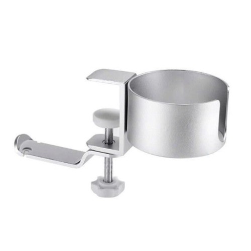 Giá đỡ cốc kẹp bàn Ergotek E525 - Bạc | Hợp kim nhôm, tích hợp móc treo