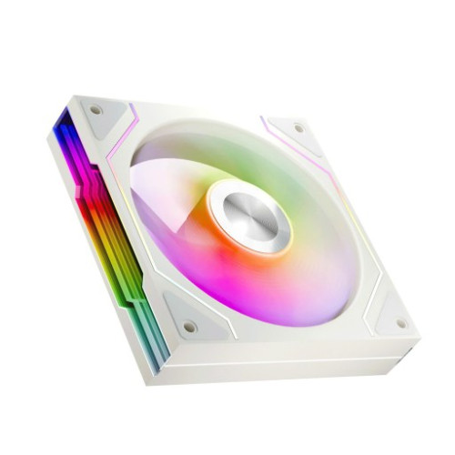 Quạt tản nhiệt PC Leopard Bezon Trail | Fan lẻ 120mm, ARGB, Gió thuận, Trắng