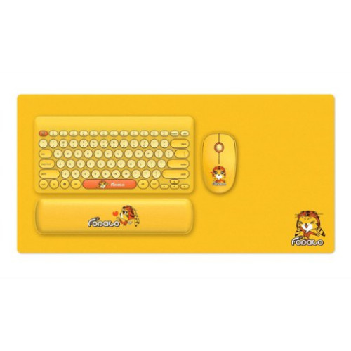 Combo phím chuột văn phòng FD LK586 | Wireless, Mini, Yellow