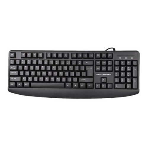 Bàn phím văn phòng Motospeed K103 | Membrane, 104 phím, USB, màu đen